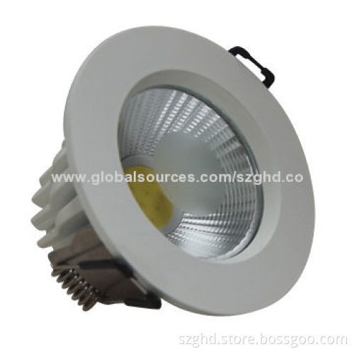 COB Downlight, Aluminum + Glass, 30W, 100-240V AC Voltage